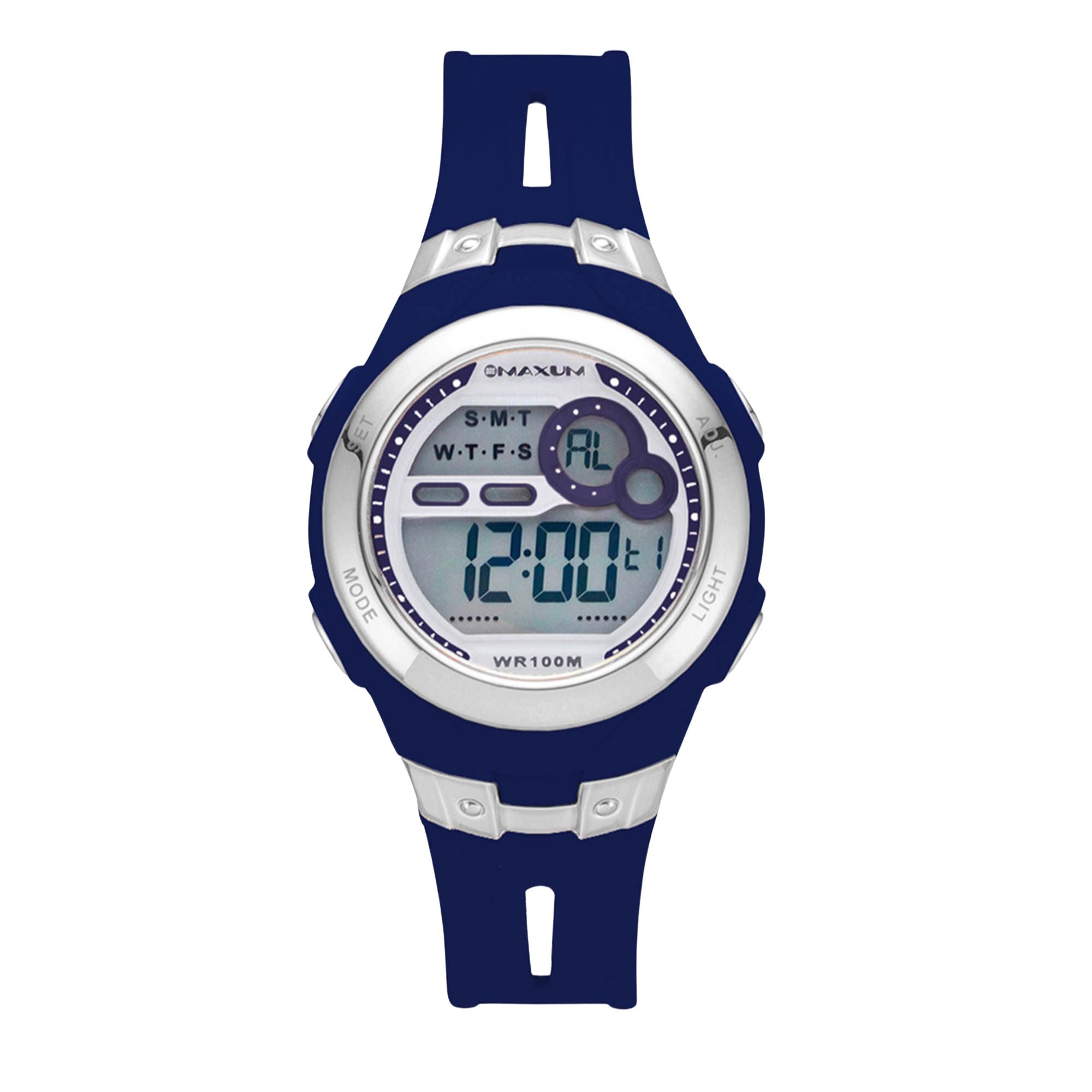 Avoca Navy & Silver Tone Digital