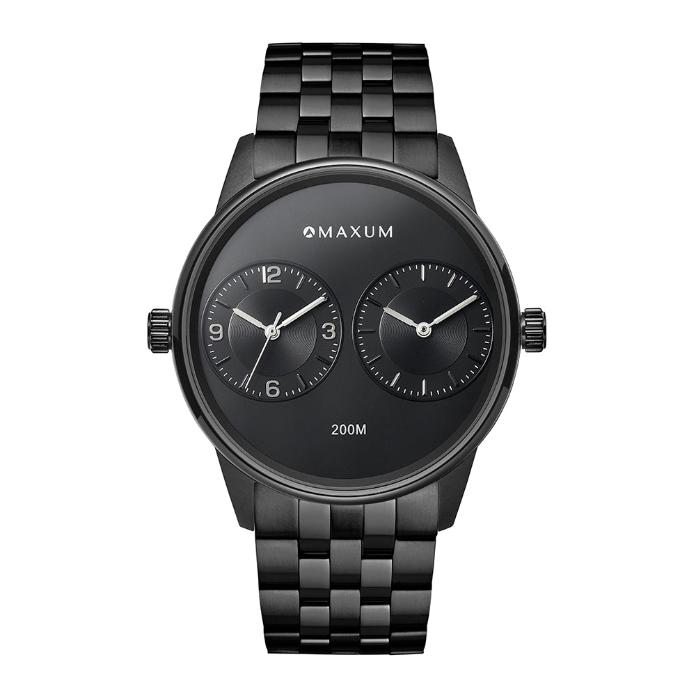 Maxum x Taylor Steele – Black Dial, Black Case & Black Bracelet Watch