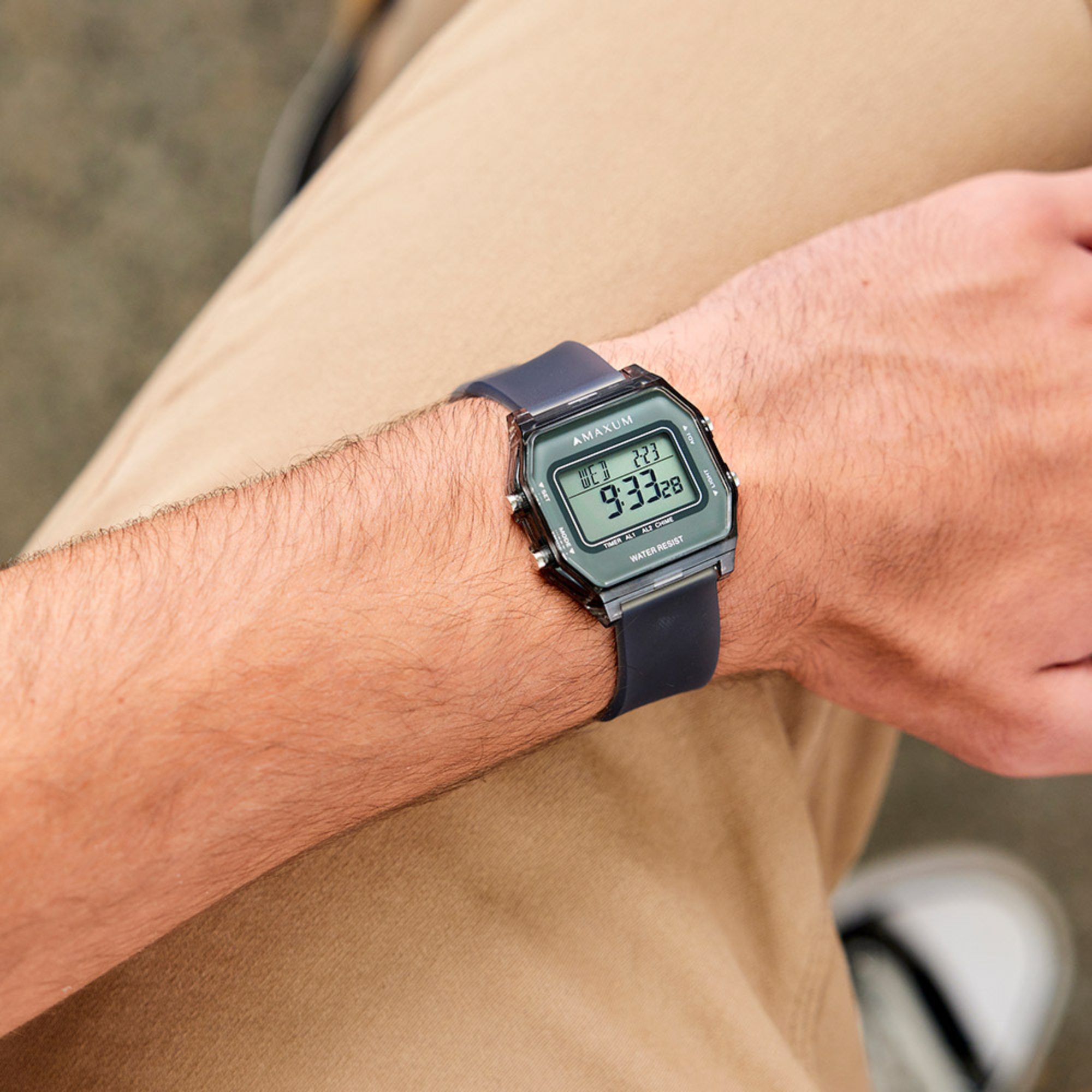 Tour Octagonal Grey Digital Watch