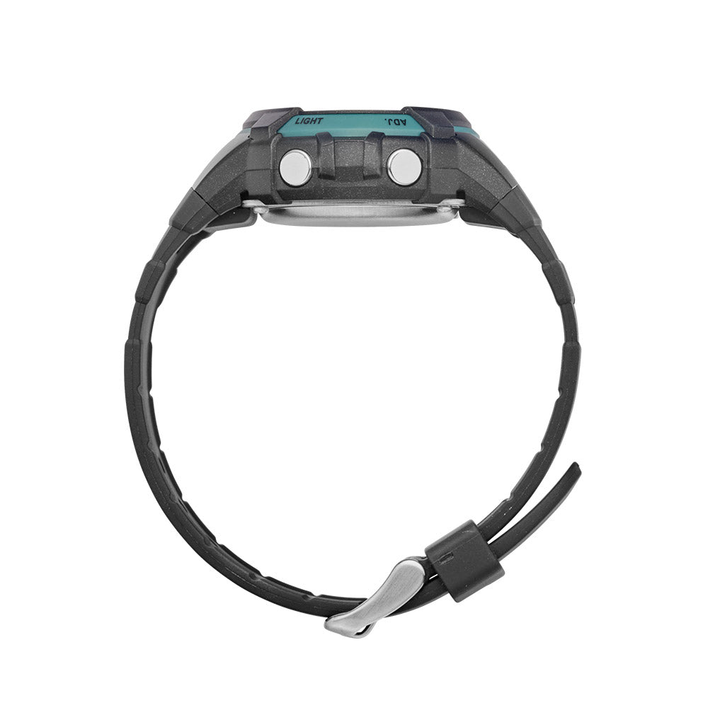 Button Black and Blue Digital Watch