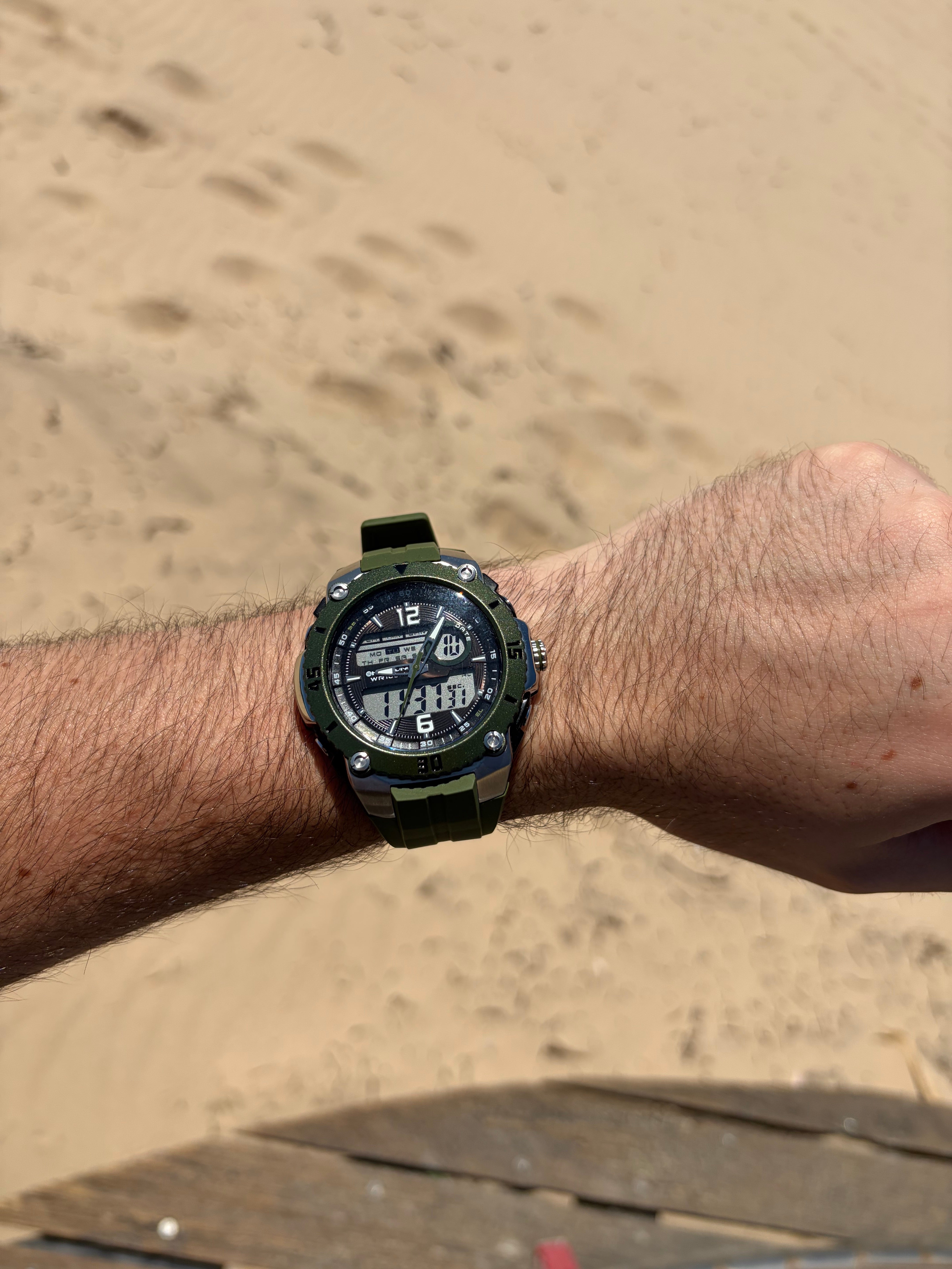 Maverick Green Analogue Digital Watch