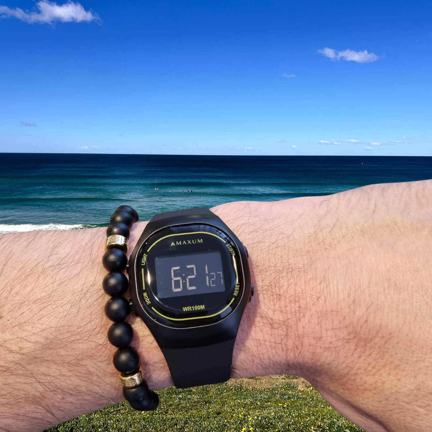 Nomad Black and Yellow Digital Watch