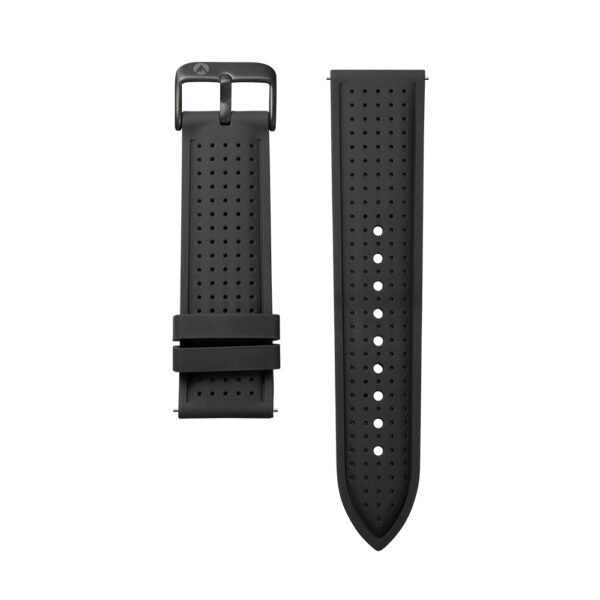 Raglan Watch Black Silicone Strap Black IP Buckle