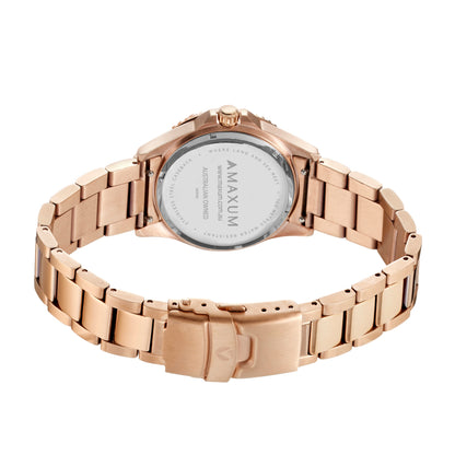 Liberty Black & Rose Set - Includes Black Analogue Date Watch and Rose-gold bracelet strap