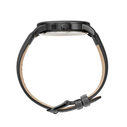 Maxum x Taylor Steele – Black Dial, Black Case & Black Leather Band Watch