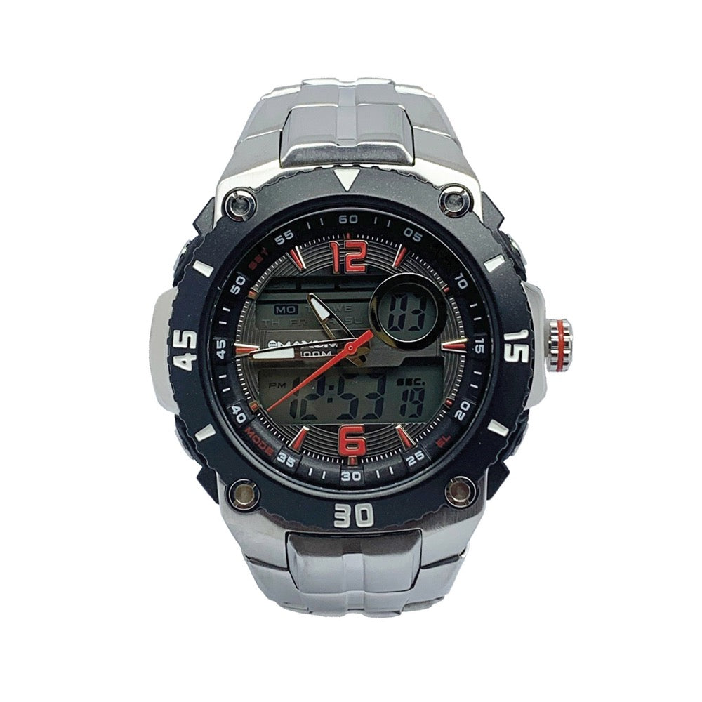 Maverick Stainless Steel Ana Digi Watch