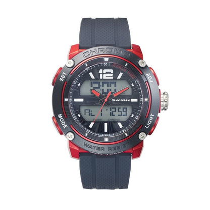Conquest Black and Red Analogue Digital Watch