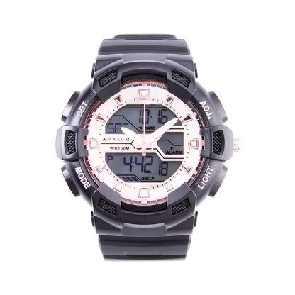 Spectre Black and Pink Analogue Digital Watch