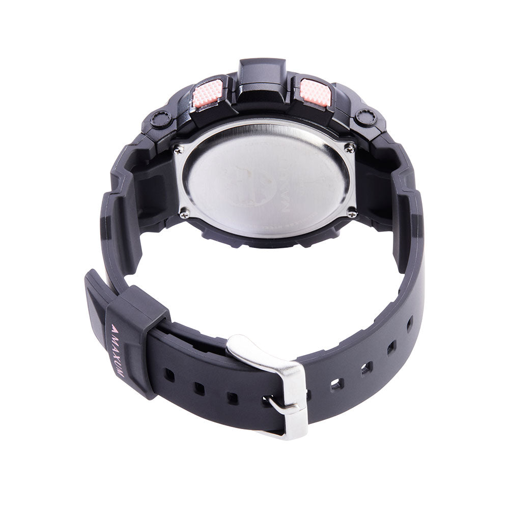 Spectre Black and Pink Analogue Digital Watch