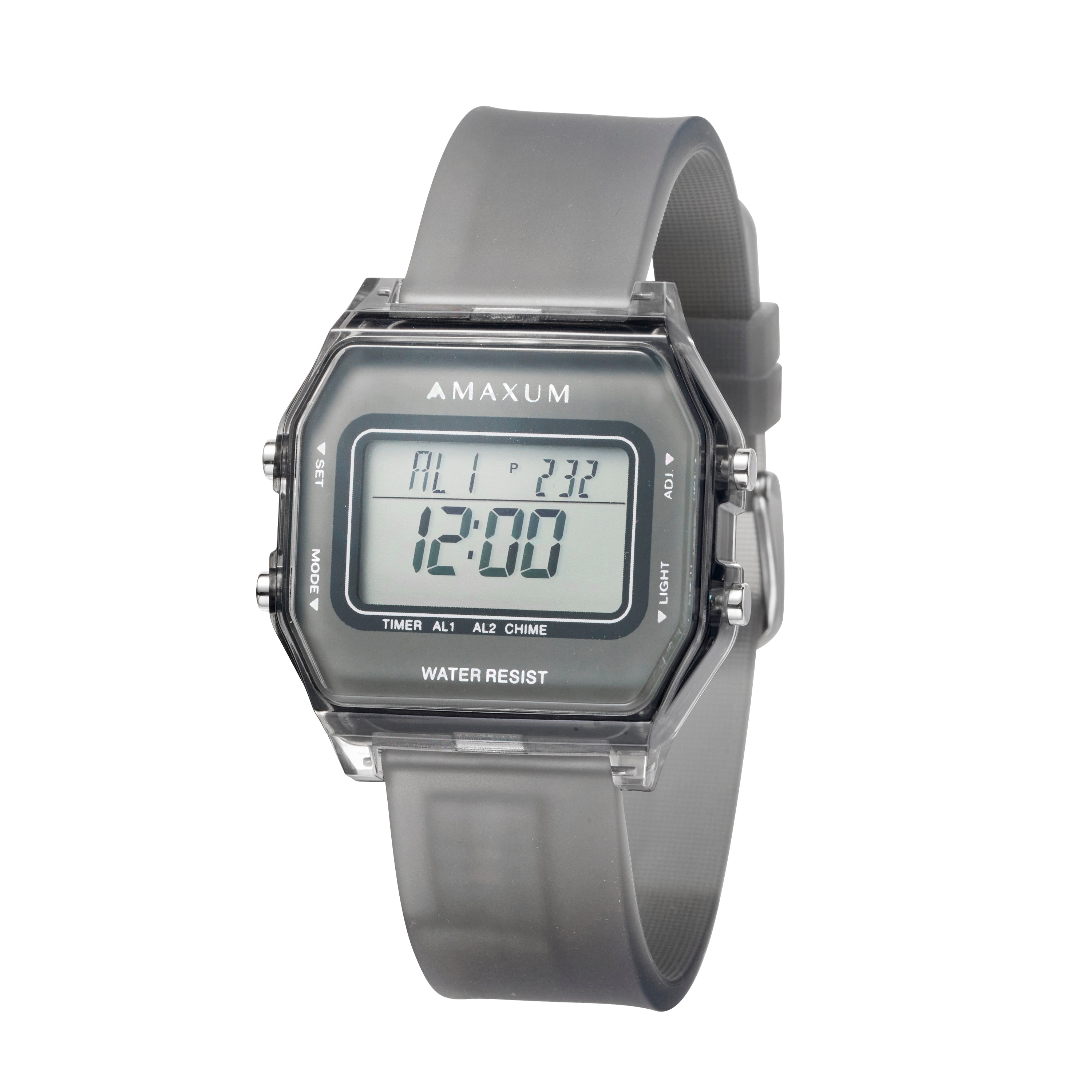 Tour Octagonal Grey Digital Watch