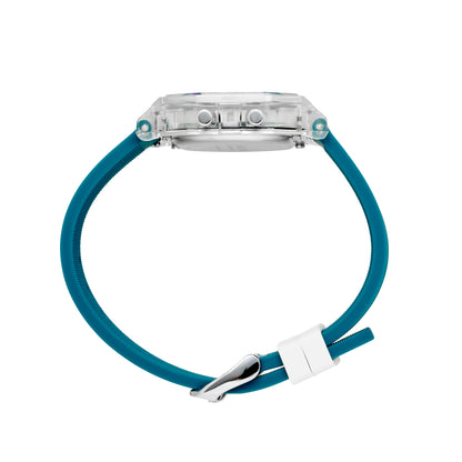 Tour Octagonal Blue Digital Watch