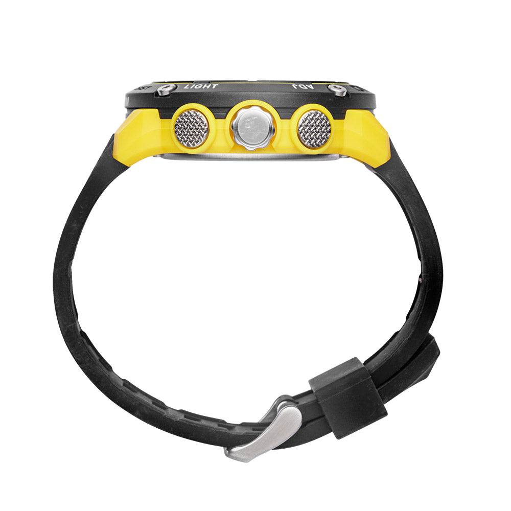 Conquest Black and Yellow Analogue  Digital Watch