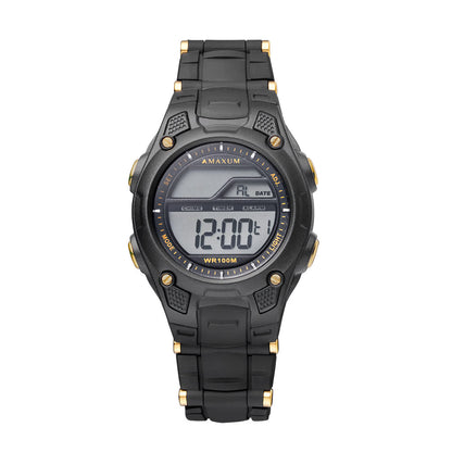 Swing Black and Gold Digital Watch