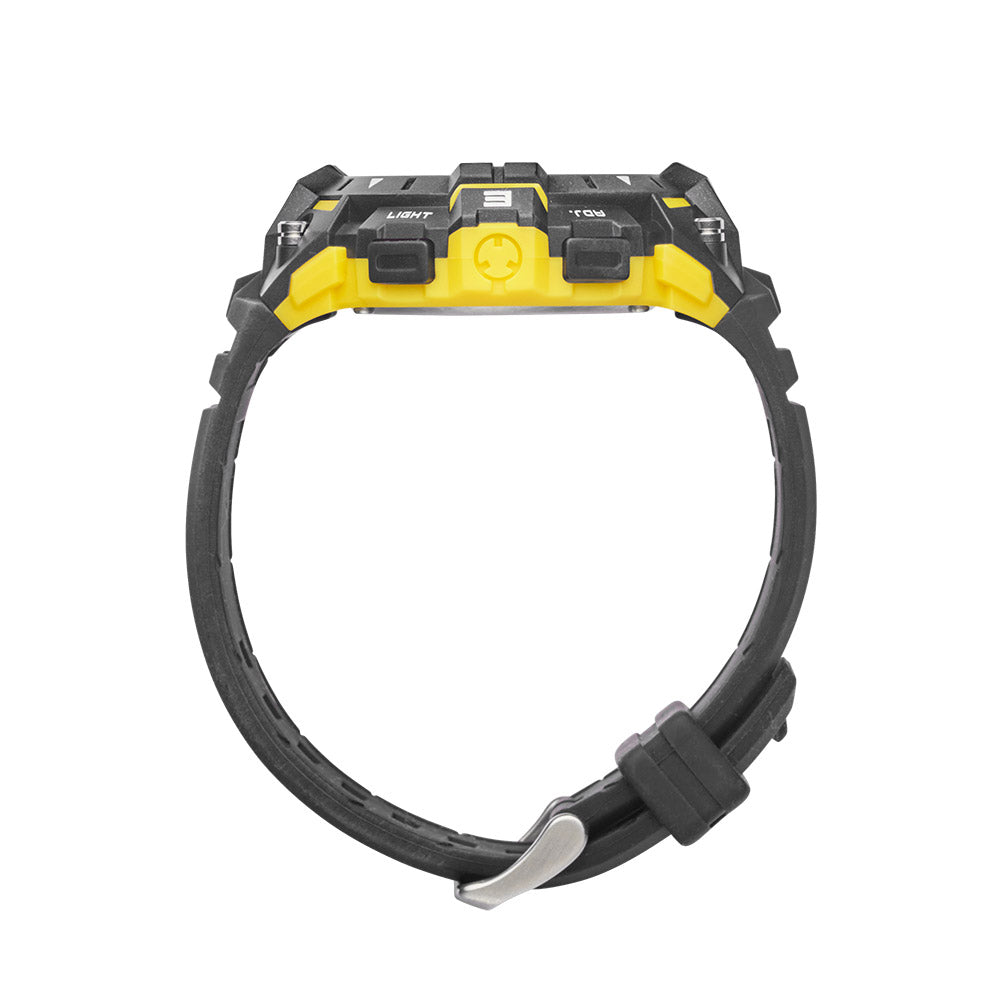 Pioneer Black and Yellow Digital Watch